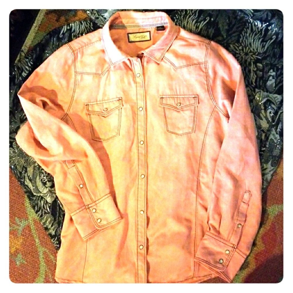 Button up western style shirt.